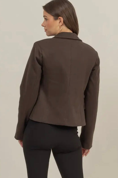 Double Breasted Fitted Jacket