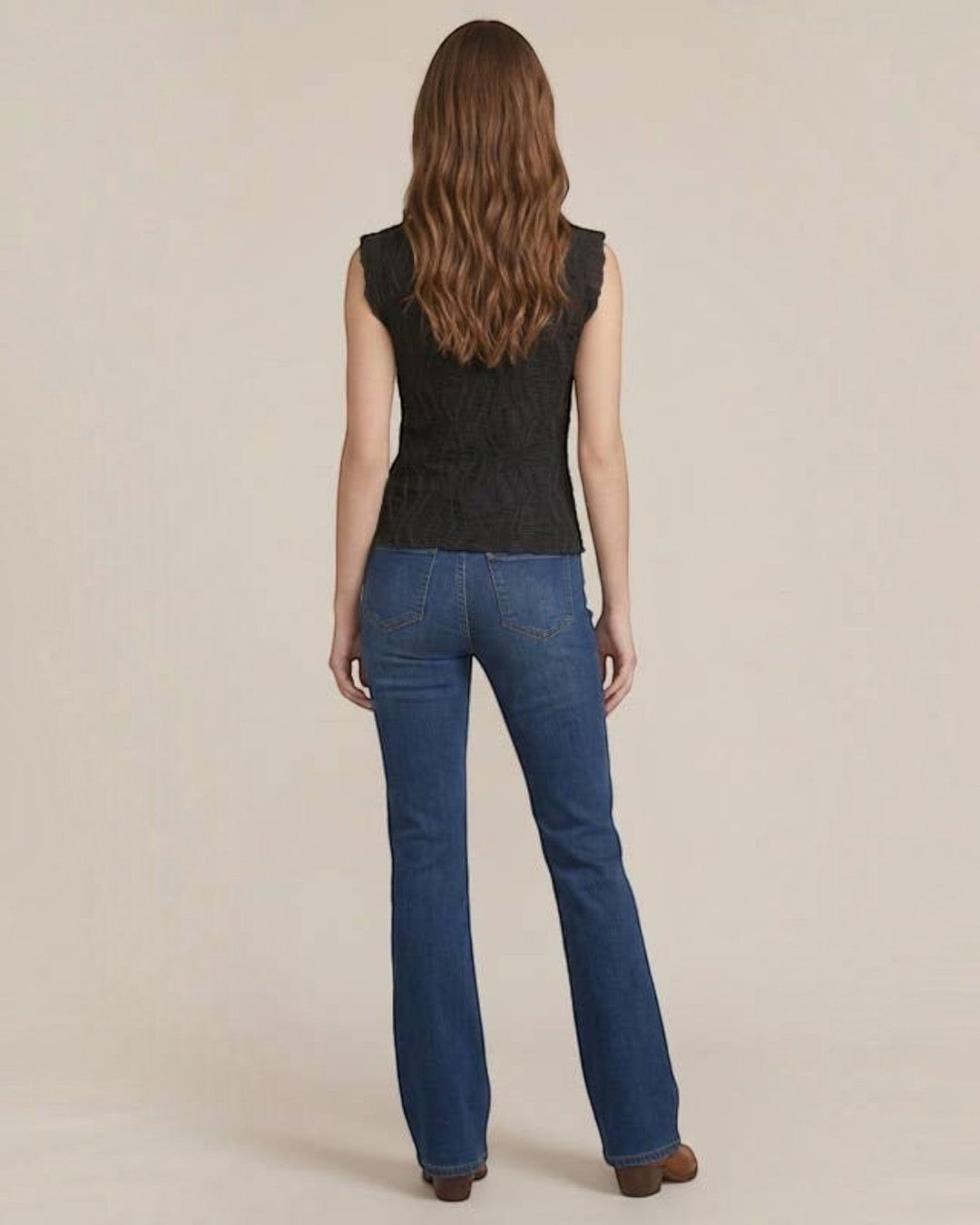 Textured Knit Sleeveless Tank