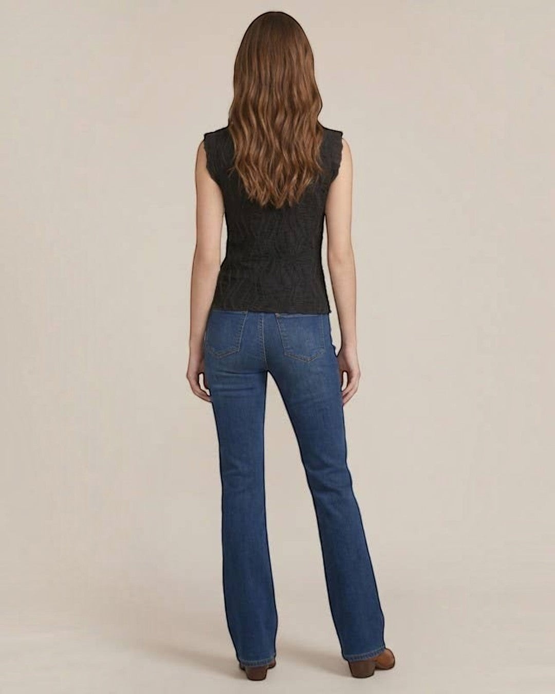 Textured Knit Sleeveless Tank