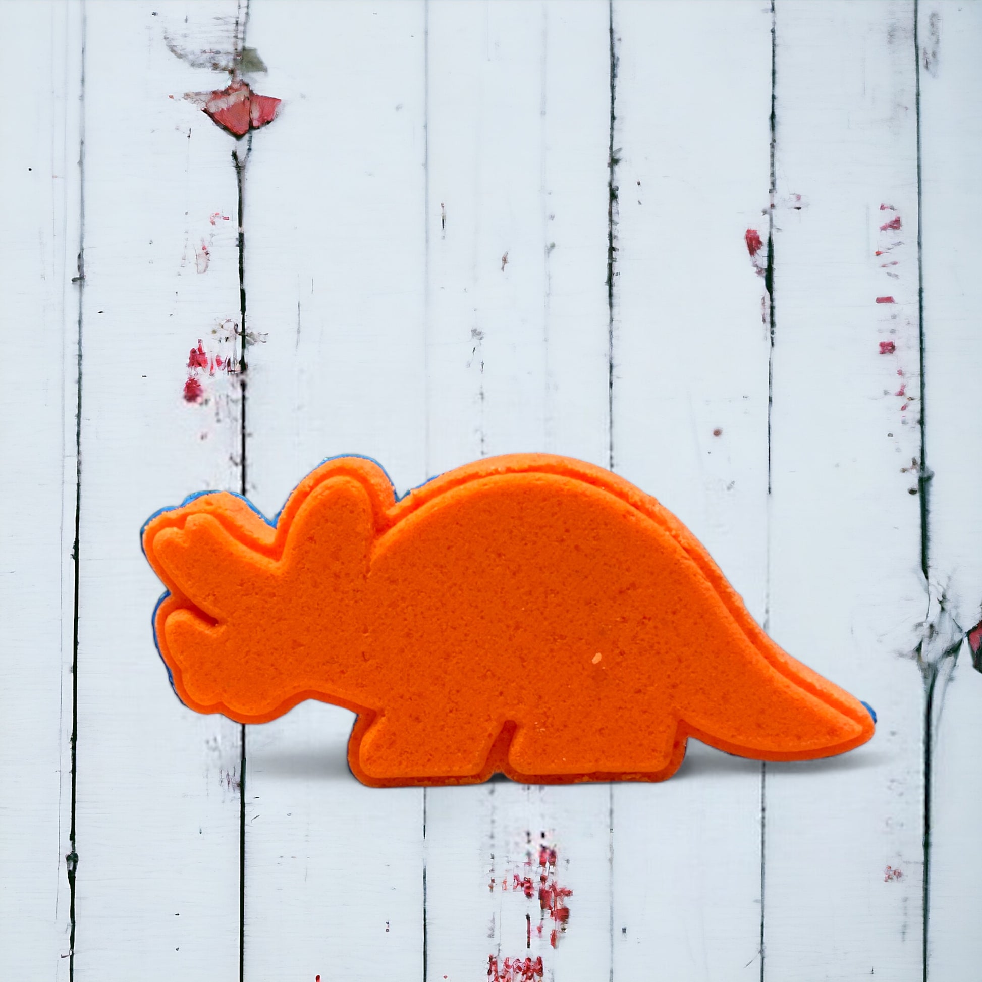 Triceratops Dino Bath Bomb - Orange - Calla Lily Cosmetics + CL kids