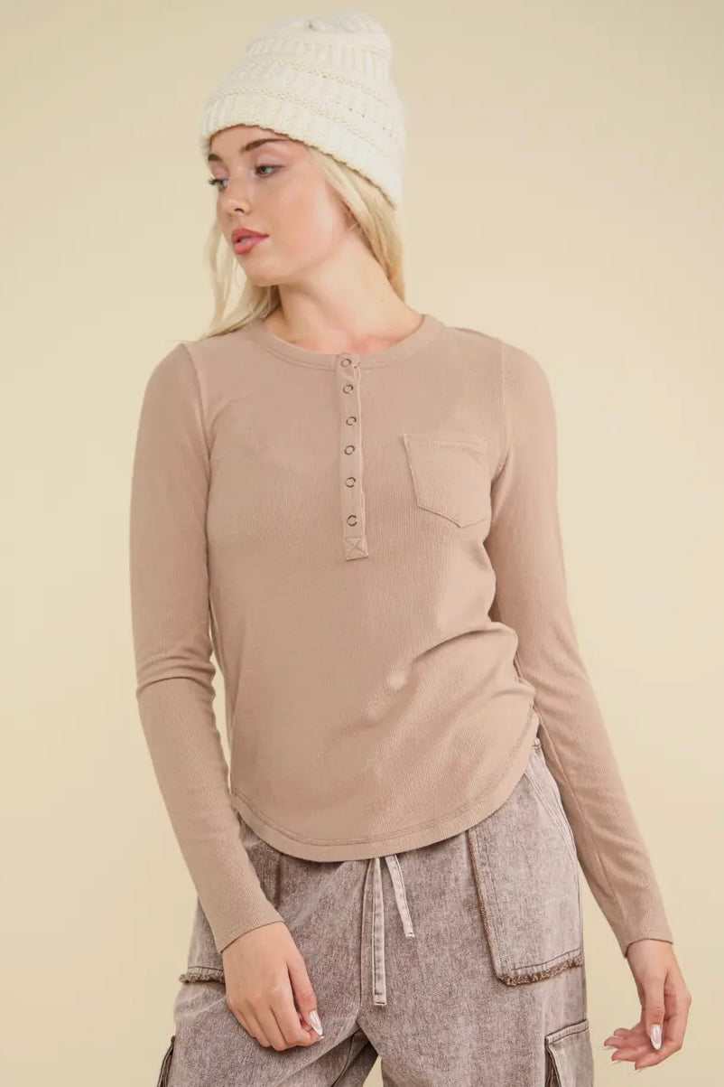 Soft brushed knit top