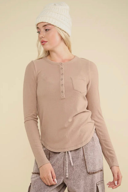 Soft brushed knit top