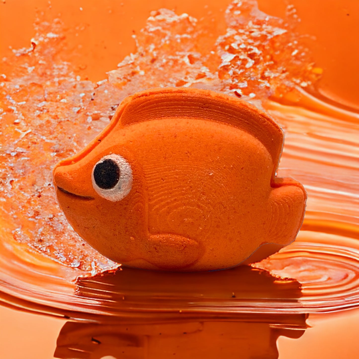 Fish Bath Bomb - Orange - Calla Lily Cosmetics + CL kids