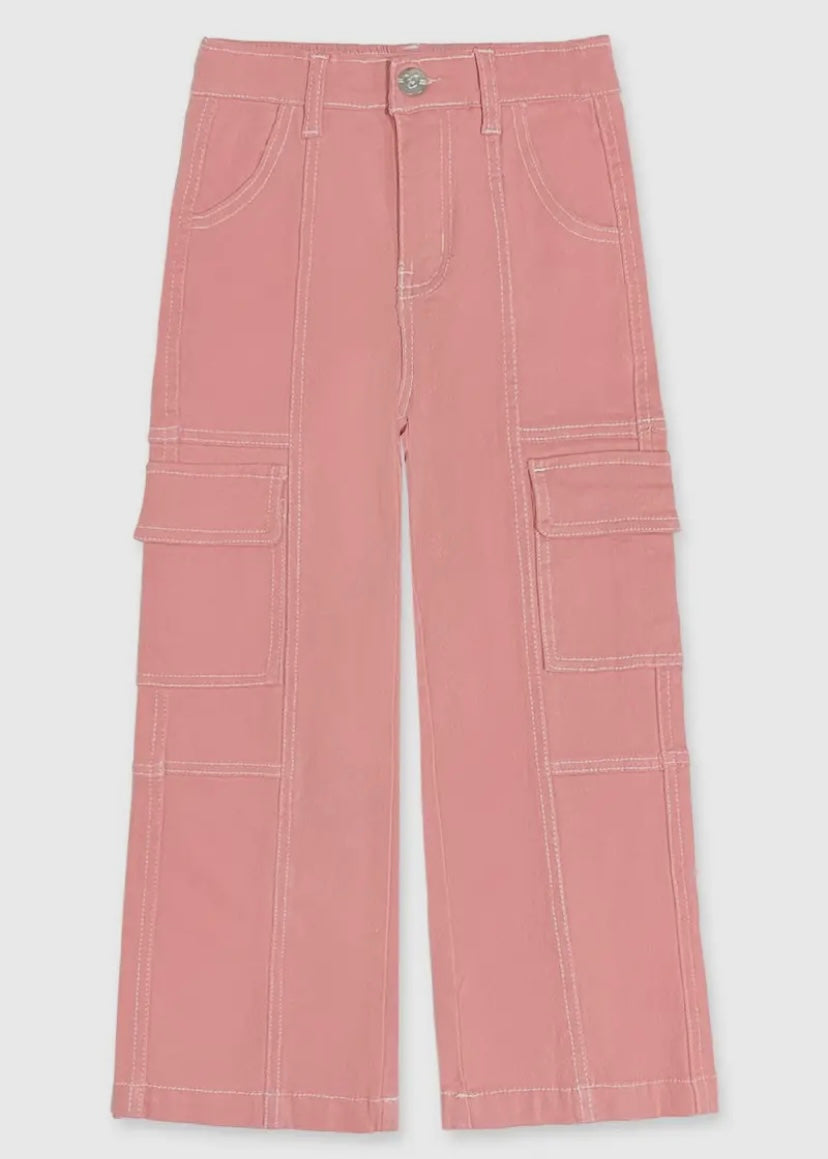 Bonnie Bianca Pink Cargo Jeans