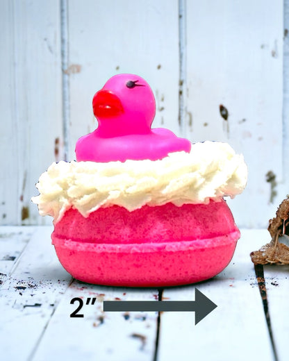 Bubbly Donut Bath Bomb - Pink - Calla Lily Cosmetics + CL kids