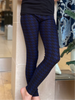 Kids Blue & Black Print Leggings - Calla Lily Cosmetics + CL kids