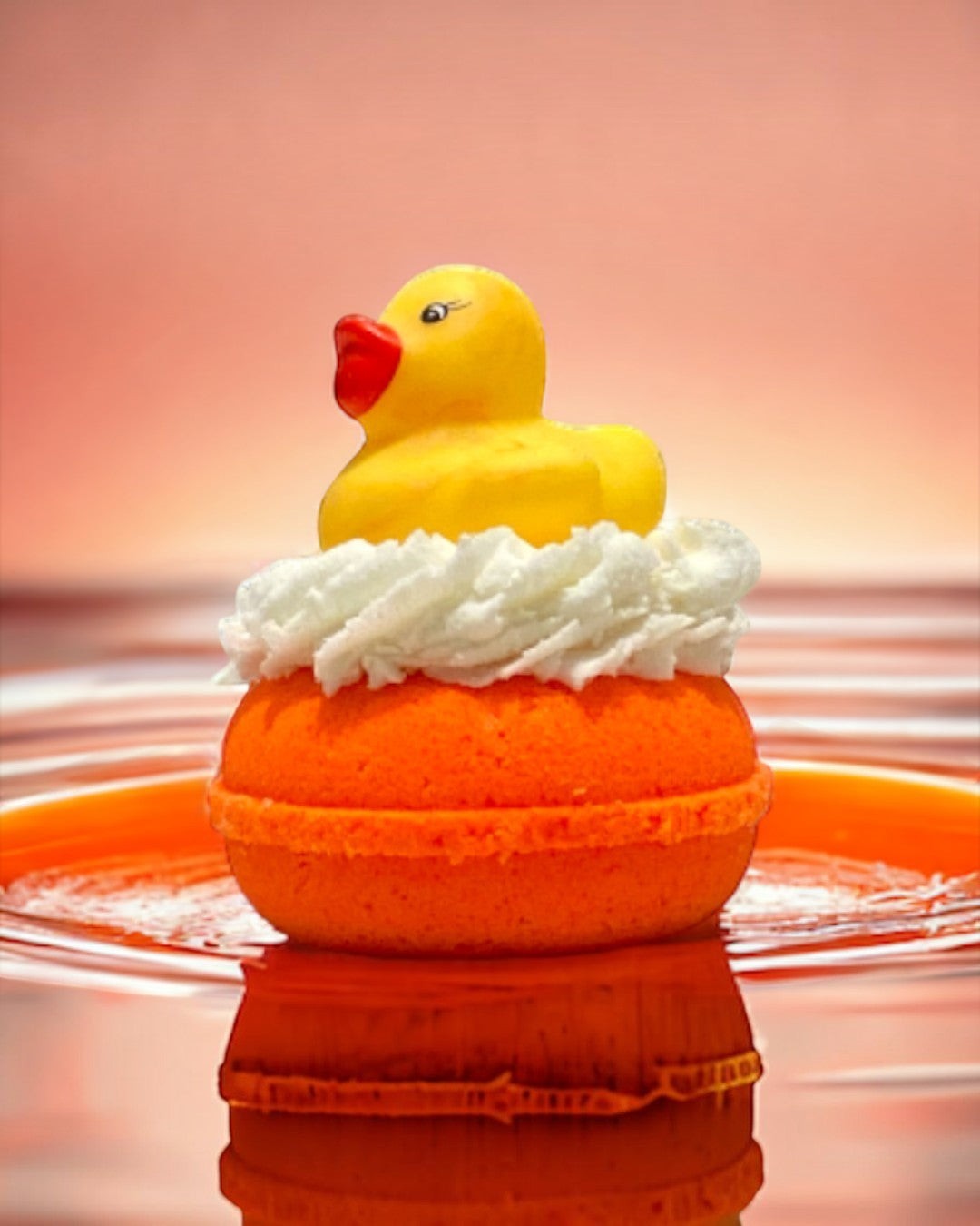 Bubbly Donut Bath Bomb - Orange - Calla Lily Cosmetics + CL kids