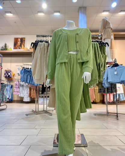 Moss Green Rib Knit Activewear - Calla Lily Cosmetics + CL kids