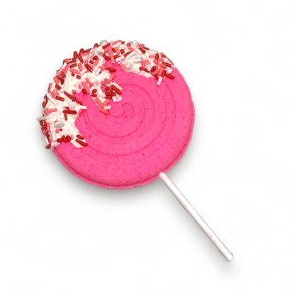 Lollipop Bath Bomb - Pink - Calla Lily Cosmetics + CL kids