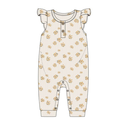 2 Piece Sleeveless Willow + Whimsy Coverall & Headband Set
