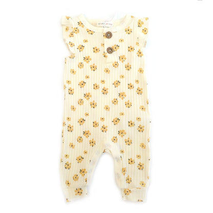 2 Piece Sleeveless Willow + Whimsy Coverall & Headband Set