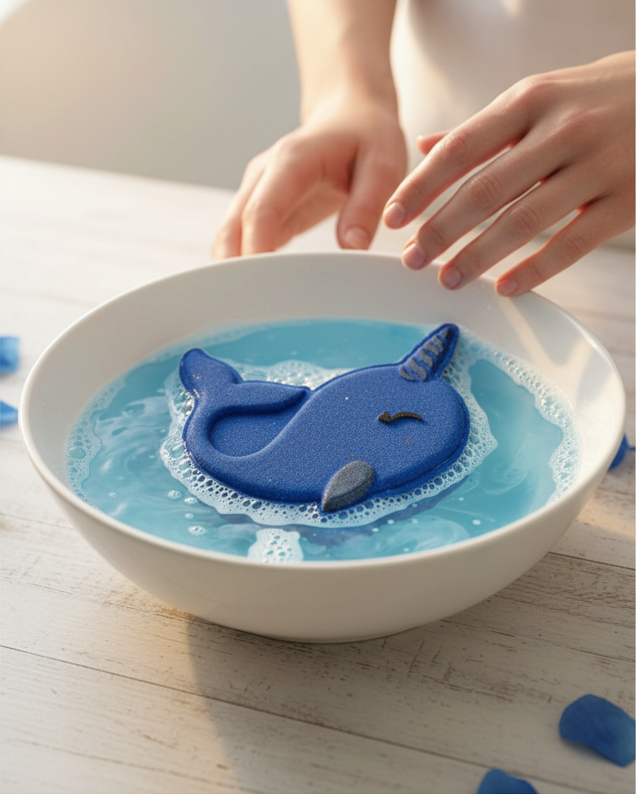 Narwhal Bath Bomb - Blue