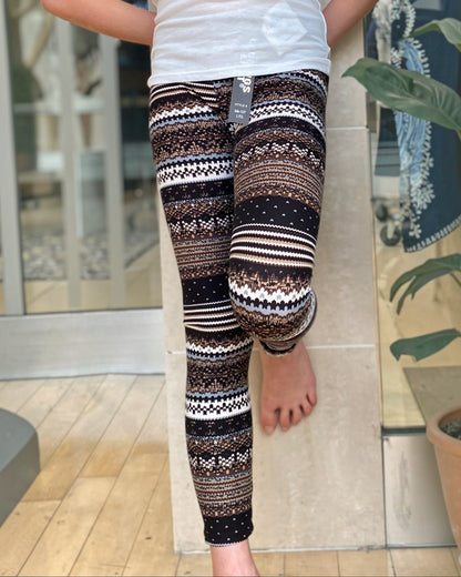 Kids Native Print Leggings - Calla Lily Cosmetics + CL kids