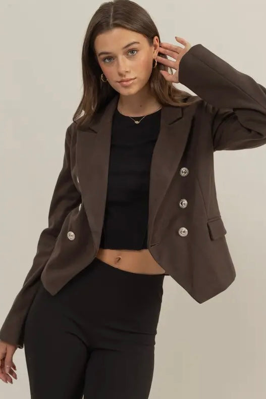 Double Breasted Fitted Jacket - Calla Lily Cosmetics + CL kids