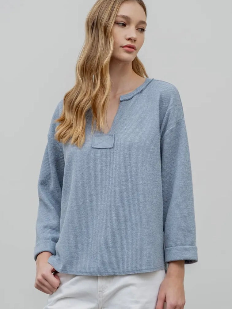 Raw Hen Light Blue Pullover Sweatshirt