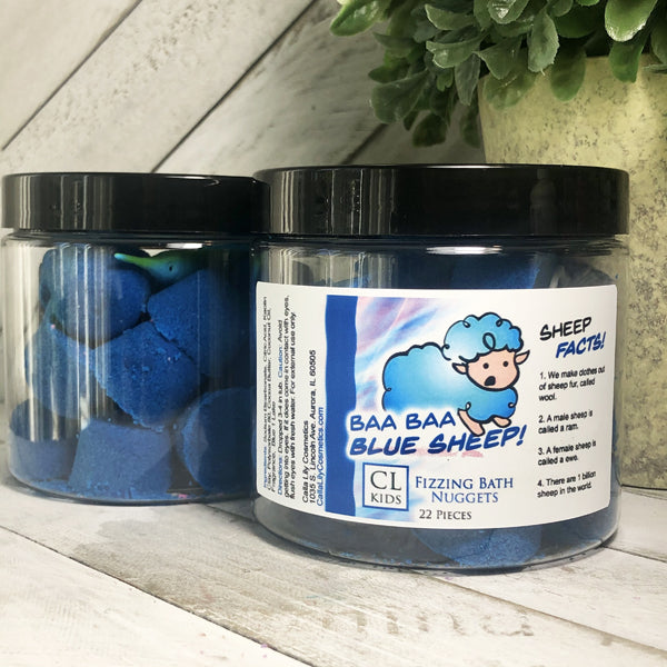 Blue Sheep Bath Nuggets | Calla Lily Cosmetics + CL kids