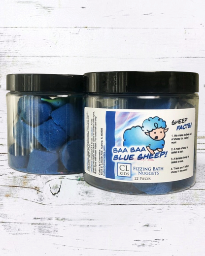 Blue Sheep Bath Nuggets | Calla Lily Cosmetics + CL kids