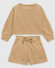 Tan Shorts & Sweatshirt - Calla Lily Cosmetics + CL kids