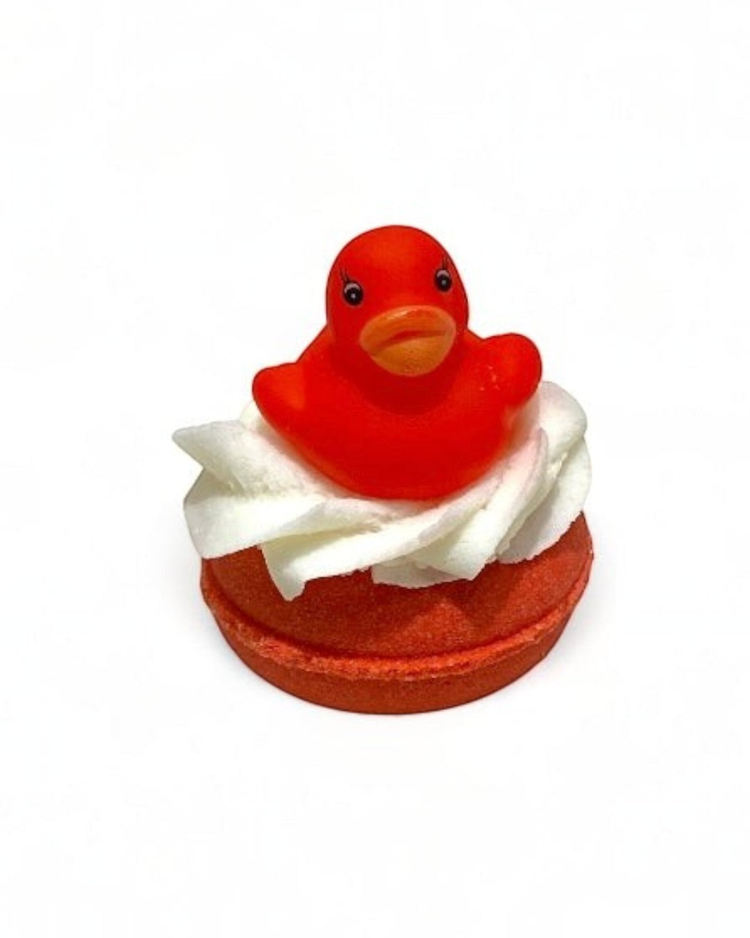 Bubbly Donut Bath Bomb - Red Orange - Calla Lily Cosmetics + CL kids