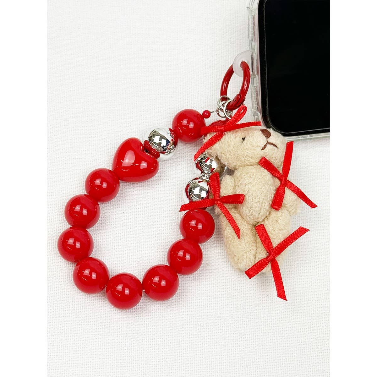 Teddy Bear Charm Mix Cell Phone and Bag Key Chain