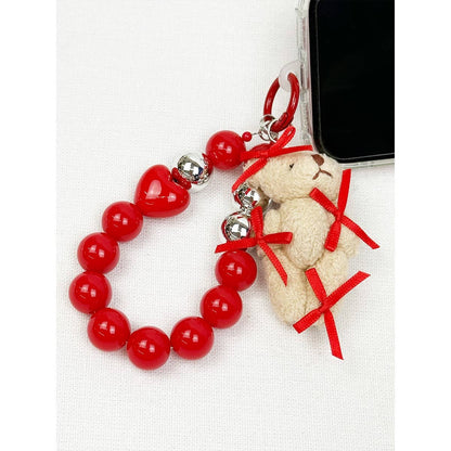 Teddy Bear Charm Mix Cell Phone and Bag Key Chain