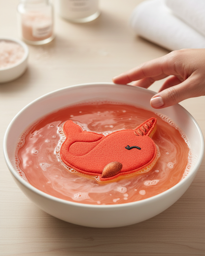 Narwhal Bath Bomb - Red/Orange