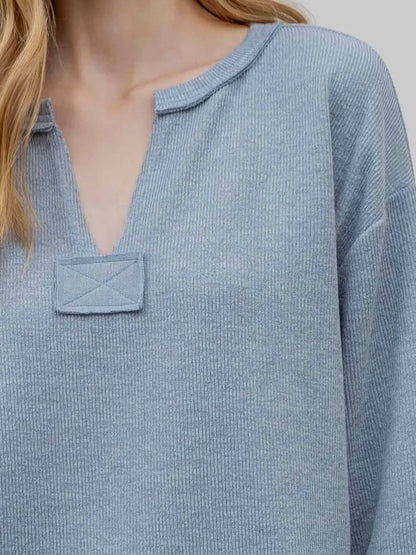 Raw Hen Light Blue Pullover Sweatshirt