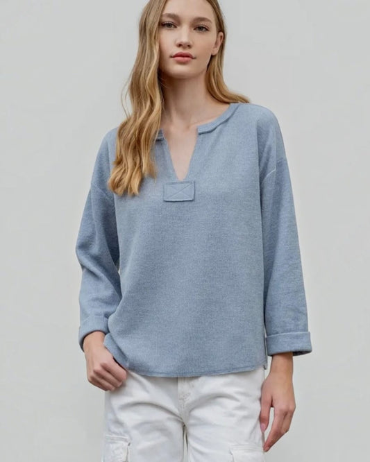 Raw Hen Light Blue Pullover Sweatshirt