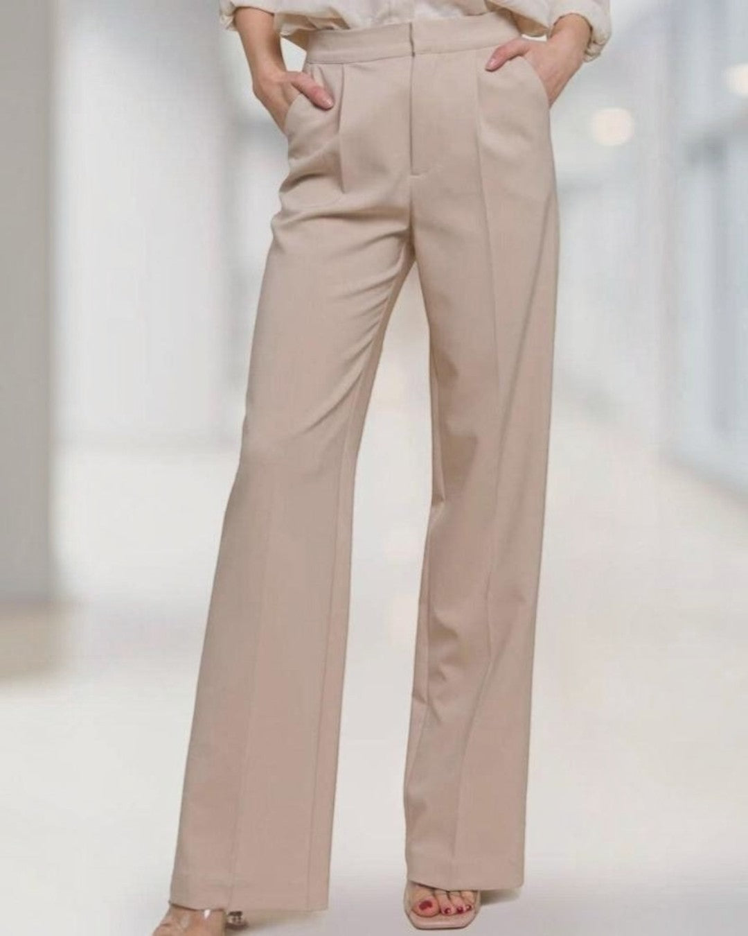 Camel Pleated Dress  Pants - Calla Lily Cosmetics + CL kids