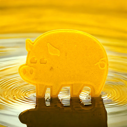 Piggy Bath Bomb - Yellow - Calla Lily Cosmetics + CL kids