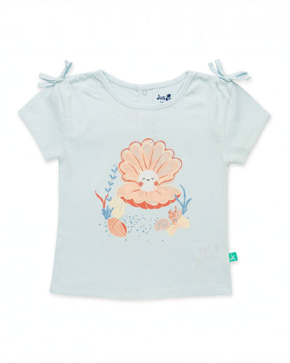 Girl's Seashell Skirt and T-shirt Set