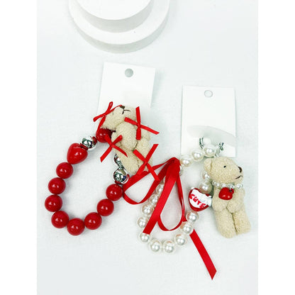 Teddy Bear Charm Mix Cell Phone and Bag Key Chain