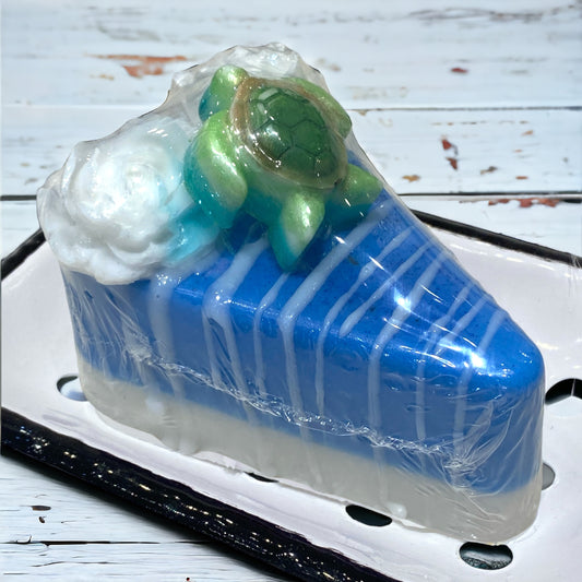 Cake Slice Soap - Blue