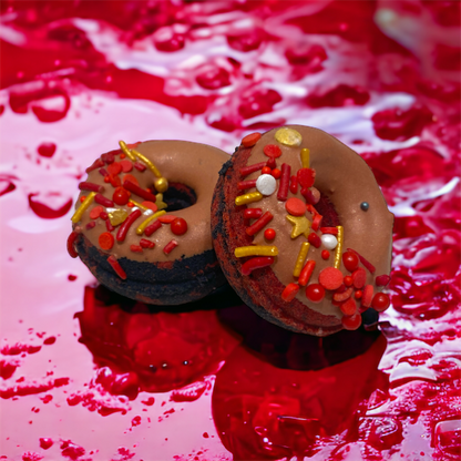 Donut Bath Bomb - Dragon's Blood - Calla Lily Cosmetics + CL kids