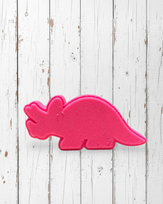 Triceratops Dino Bath Bomb - Pink - Calla Lily Cosmetics + CL kids