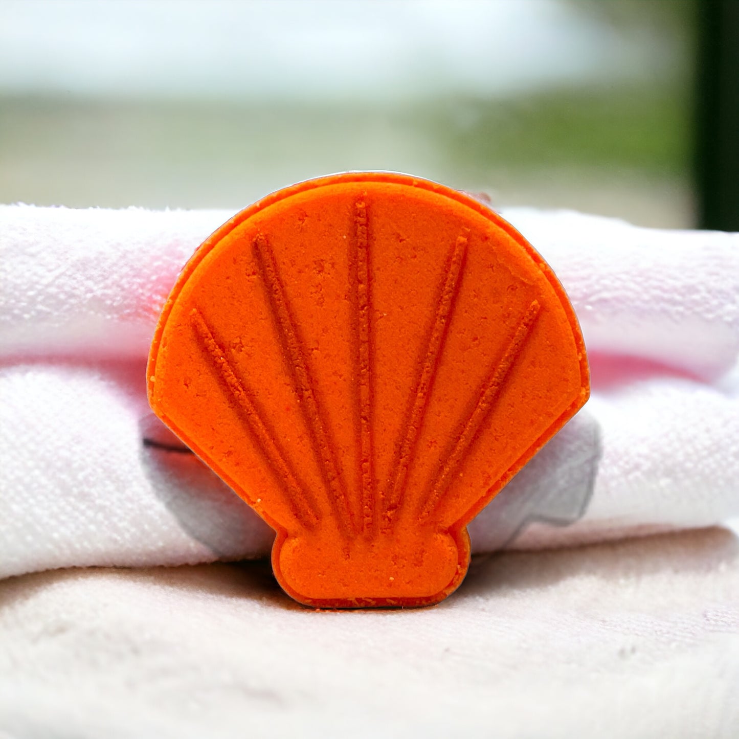 Shell Bath Bomb - Orange - Calla Lily Cosmetics + CL kids