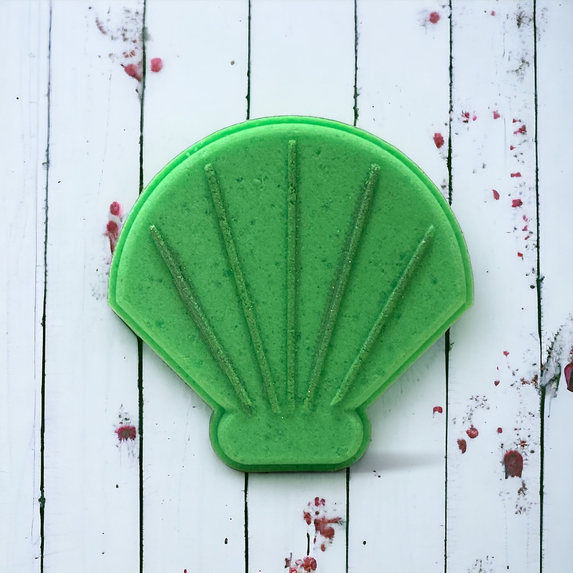 Shell Bath Bomb - Green - Calla Lily Cosmetics + CL kids