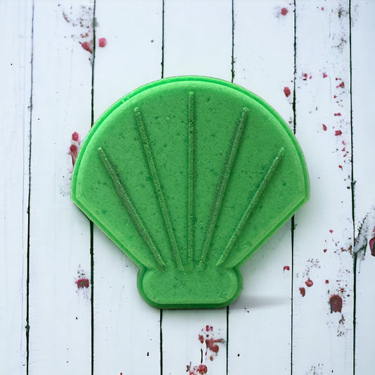 Shell Bath Bomb - Green - Calla Lily Cosmetics + CL kids