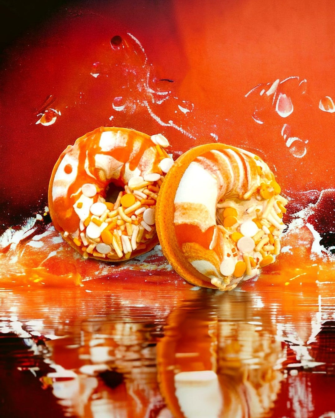 Donut Bath Bomb - Orange - Calla Lily Cosmetics + CL kids