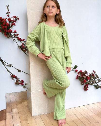 Moss Green Rib Knit Activewear - Calla Lily Cosmetics + CL kids