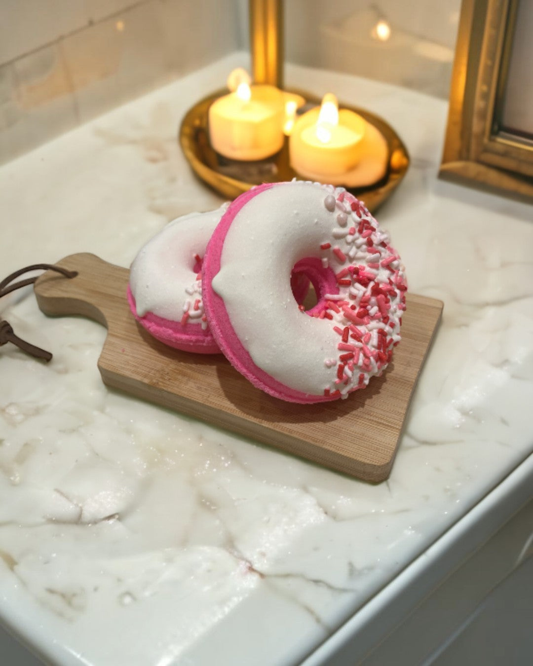 Donut Bath Bomb - Pink - Calla Lily Cosmetics + CL kids