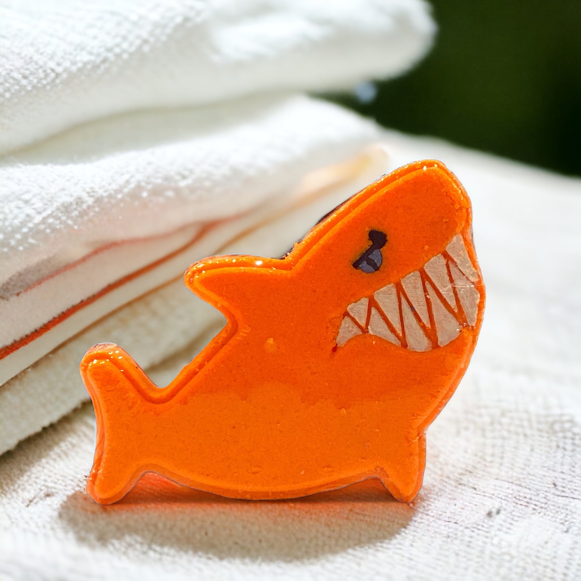 Shark Bath Bomb - Orange - Calla Lily Cosmetics + CL kids