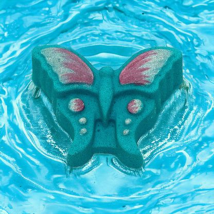 Butterfly Bath Bomb - Teal - Calla Lily Cosmetics + CL kids