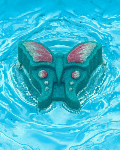 Butterfly Bath Bomb - Teal - Calla Lily Cosmetics + CL kids