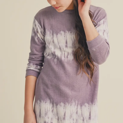 Purple Sweater Dress - Tween - Calla Lily Cosmetics + CL kids