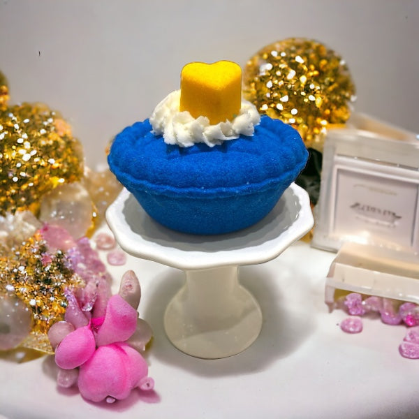 Mini Pie Bath Bomb - Blue - Calla Lily Cosmetics + CL kids