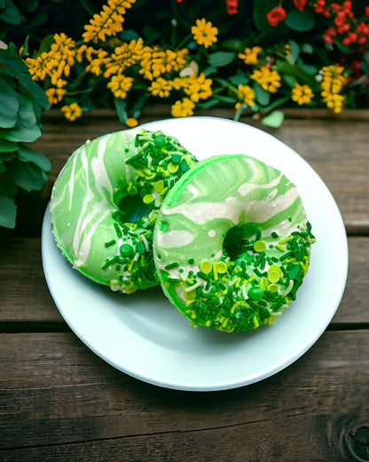 Donut Bath Bomb - Green - Calla Lily Cosmetics + CL kids