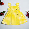 Yellow Check Button Dress - Calla Lily Cosmetics + CL kids