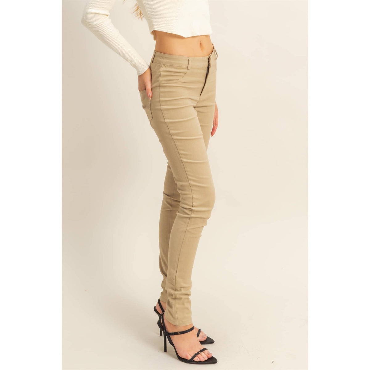 Low-Rise Skinny Pants