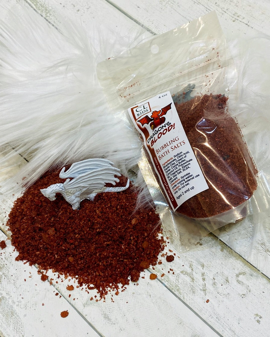 Dragon Blood Bubbling Bath Salts - Calla Lily Cosmetics + CL kids